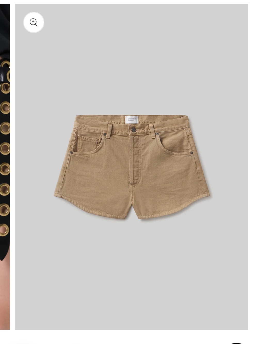 Citizens of Humanity Abita Short in Golden Tan